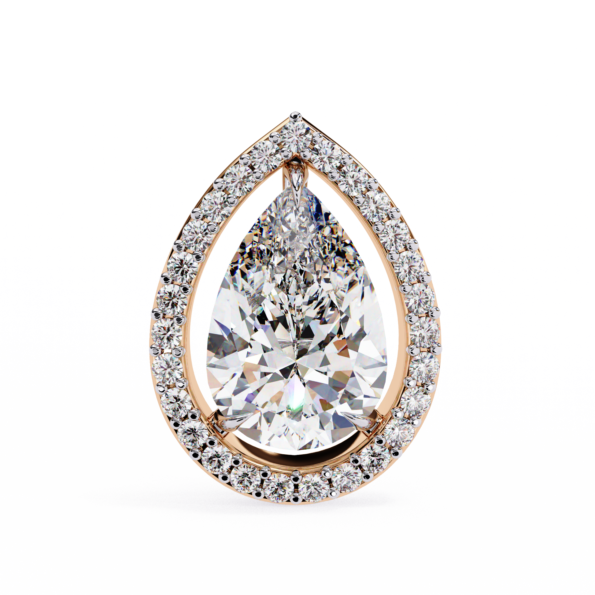 Rose Gold / Moissanite, Rose Gold / Lab Grown