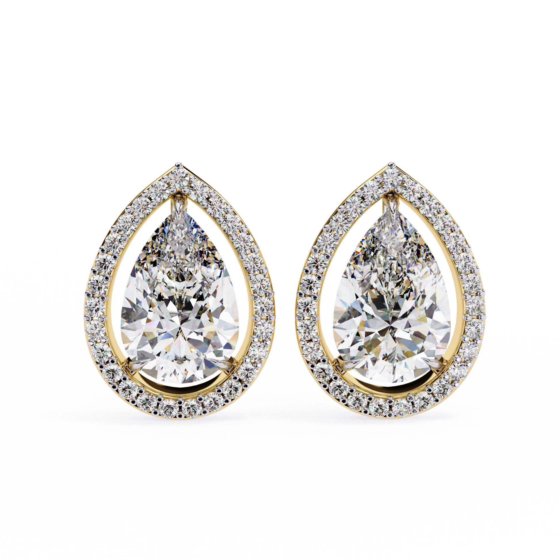 Yellow Gold / Moissanite, Yellow Gold / Lab Grown
