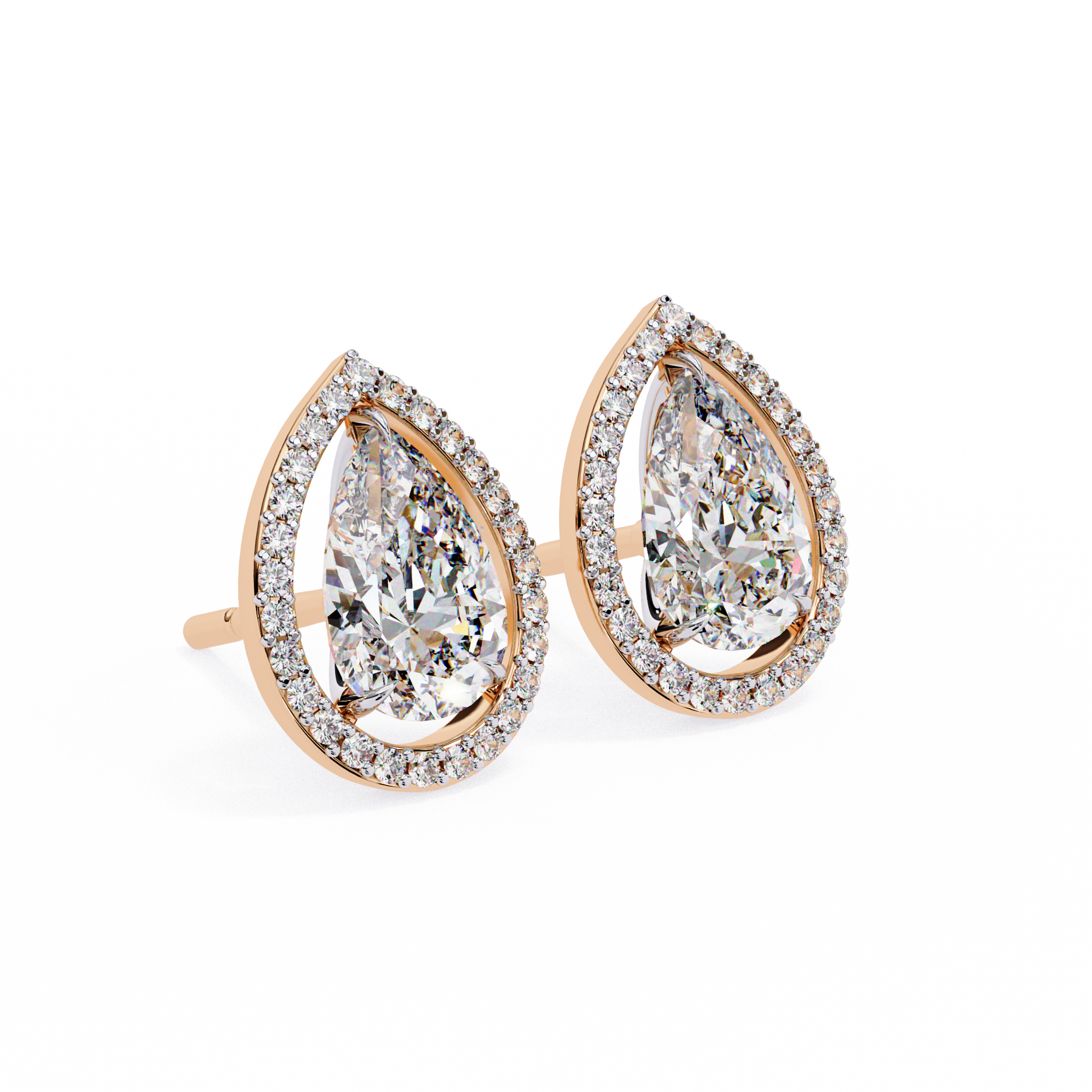Rose Gold / Moissanite, Rose Gold / Lab Grown