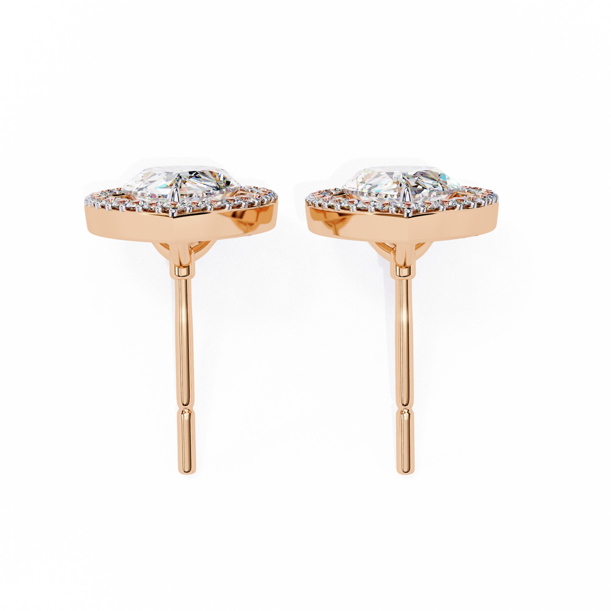 Rose Gold / Moissanite, Rose Gold / Lab Grown