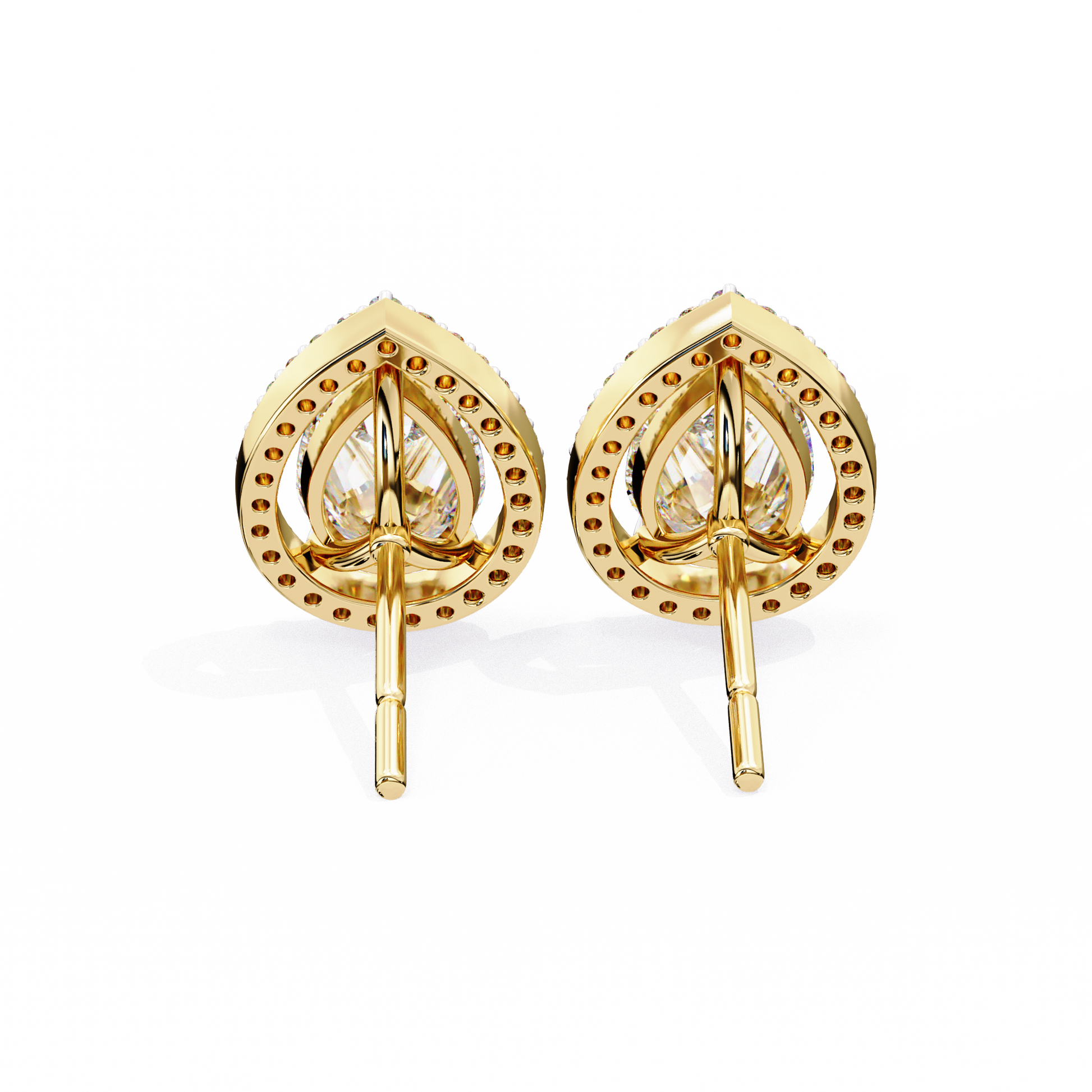 Yellow Gold / Moissanite, Yellow Gold / Lab Grown