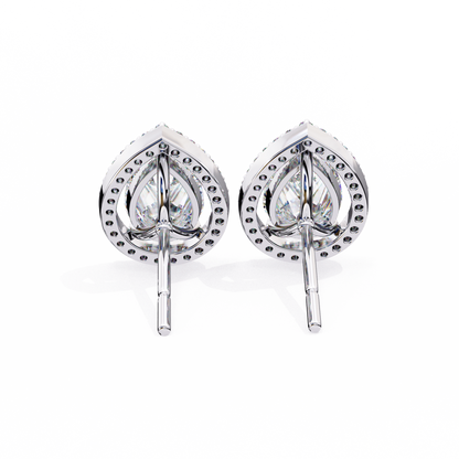 White Gold / Moissanite, White Gold / Lab Grown