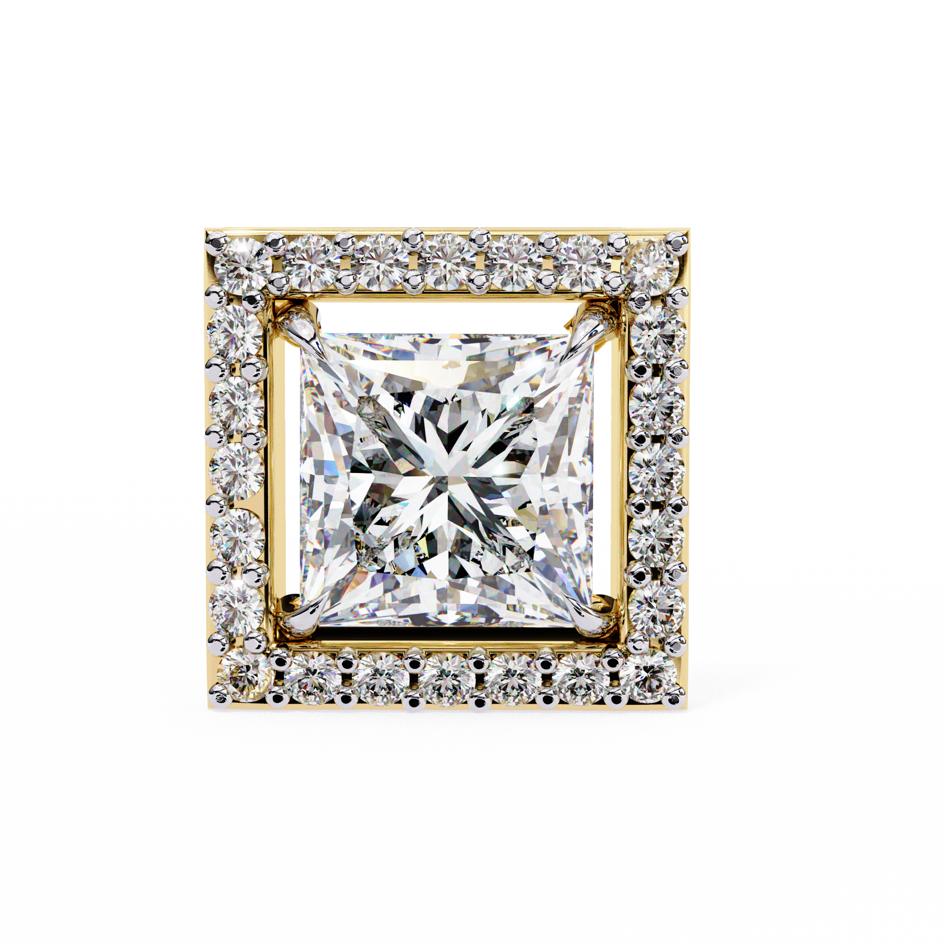 Yellow Gold / Moissanite, Yellow Gold / Lab Grown
