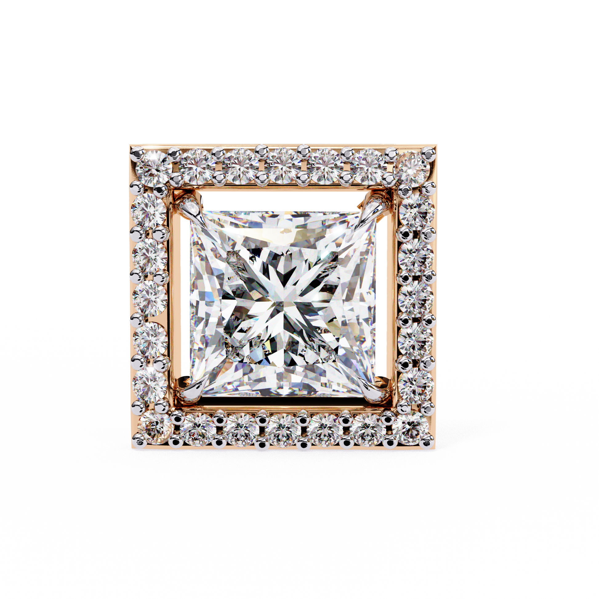 Rose Gold / Moissanite, Rose Gold / Lab Grown