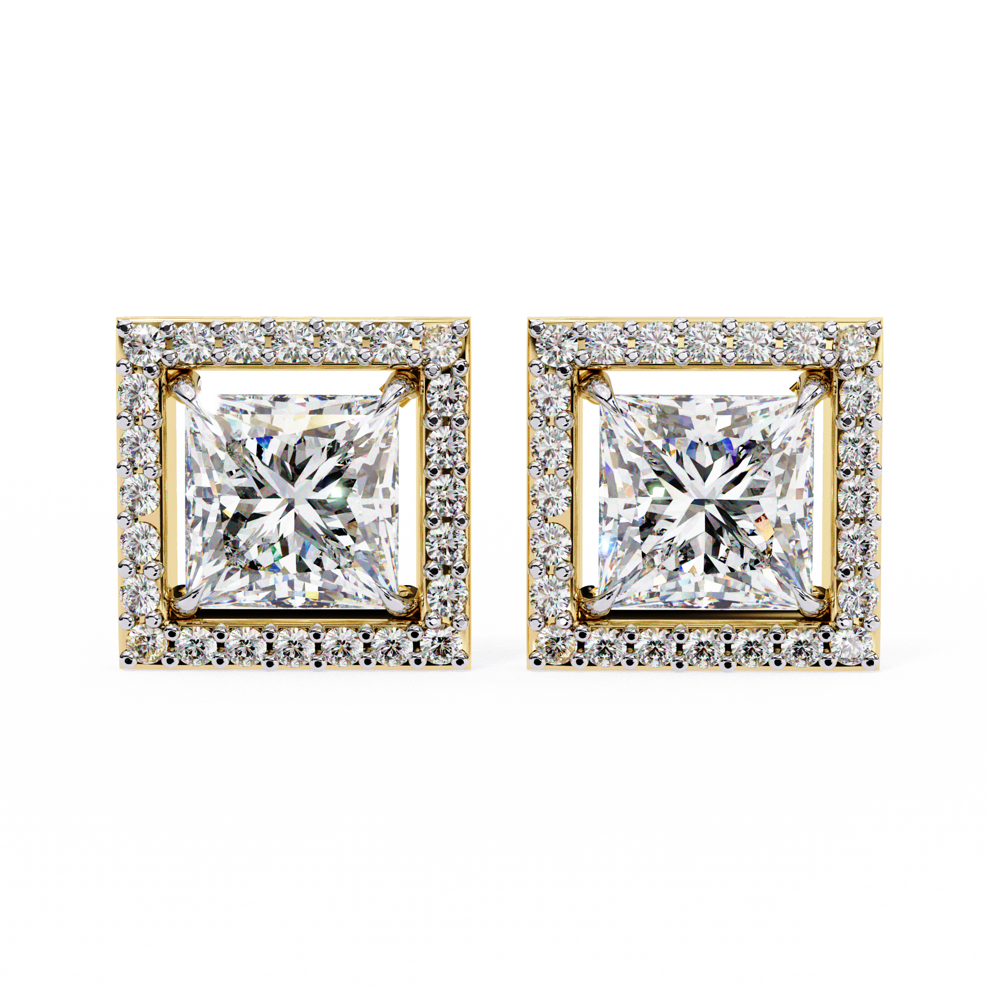 Yellow Gold / Moissanite, Yellow Gold / Lab Grown