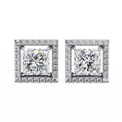 White Gold / Moissanite, White Gold / Lab Grown
