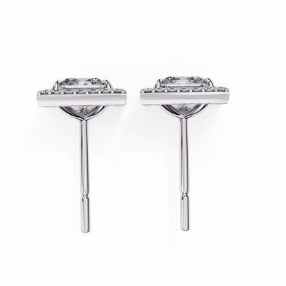 White Gold / Moissanite, White Gold / Lab Grown