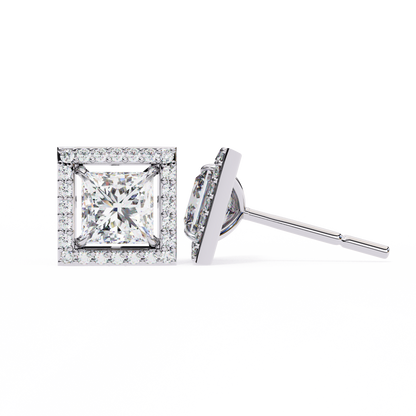 White Gold / Moissanite, White Gold / Lab Grown