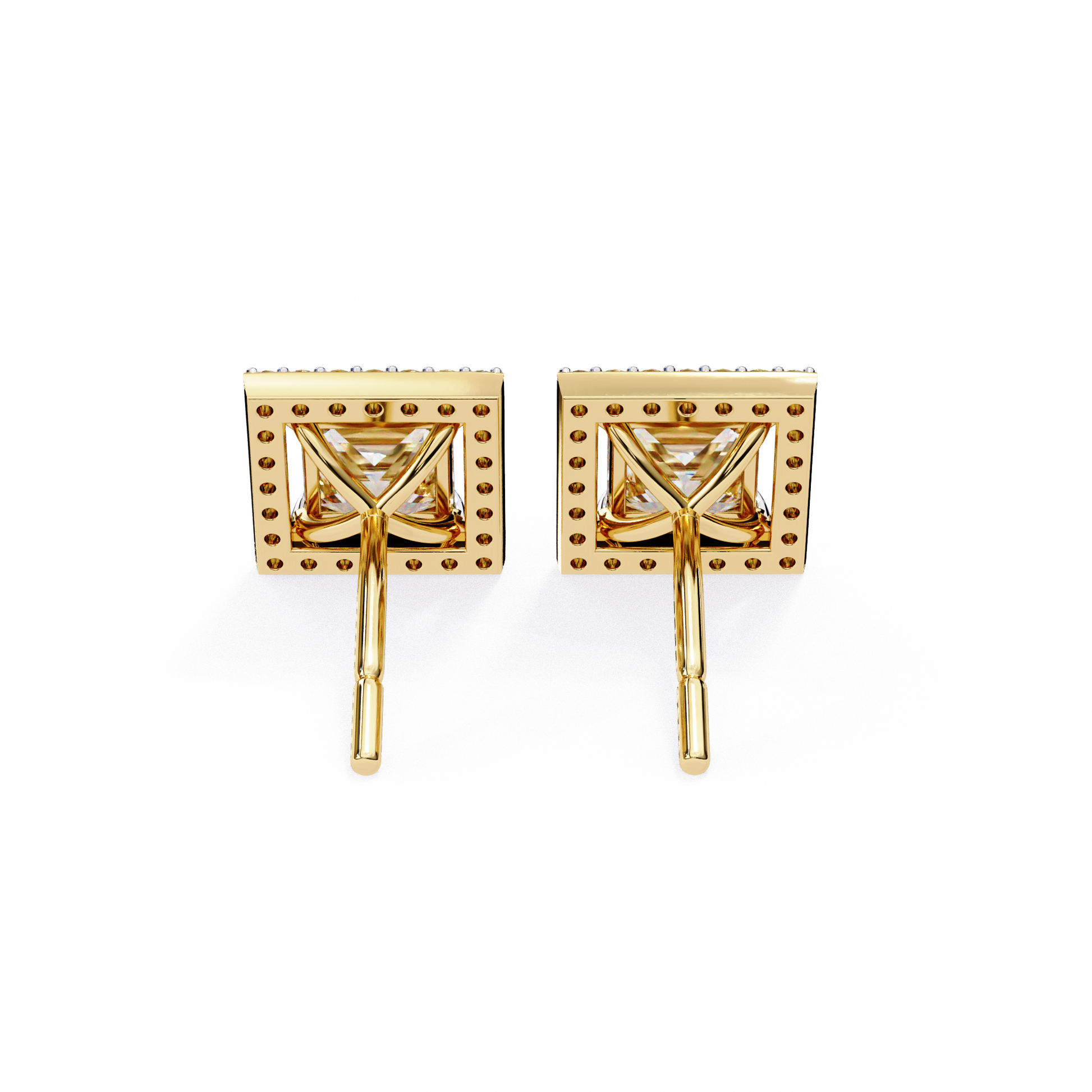Yellow Gold / Moissanite, Yellow Gold / Lab Grown