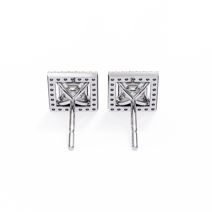 White Gold / Moissanite, White Gold / Lab Grown