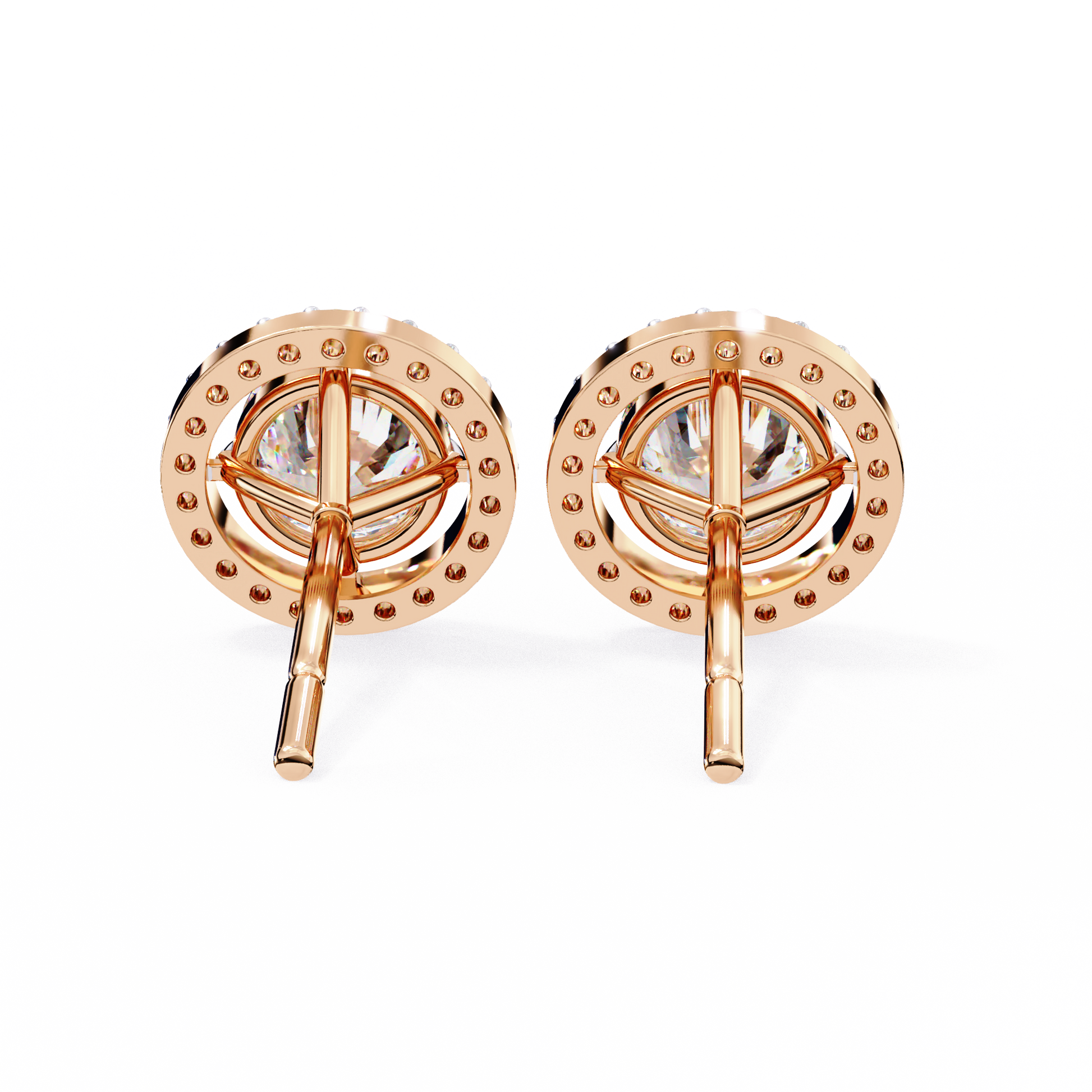Rose Gold / Moissanite, Rose Gold / Lab Grown
