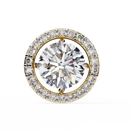 Yellow Gold / Moissanite, Yellow Gold / Lab Grown
