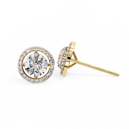 Yellow Gold / Moissanite, Yellow Gold / Lab Grown