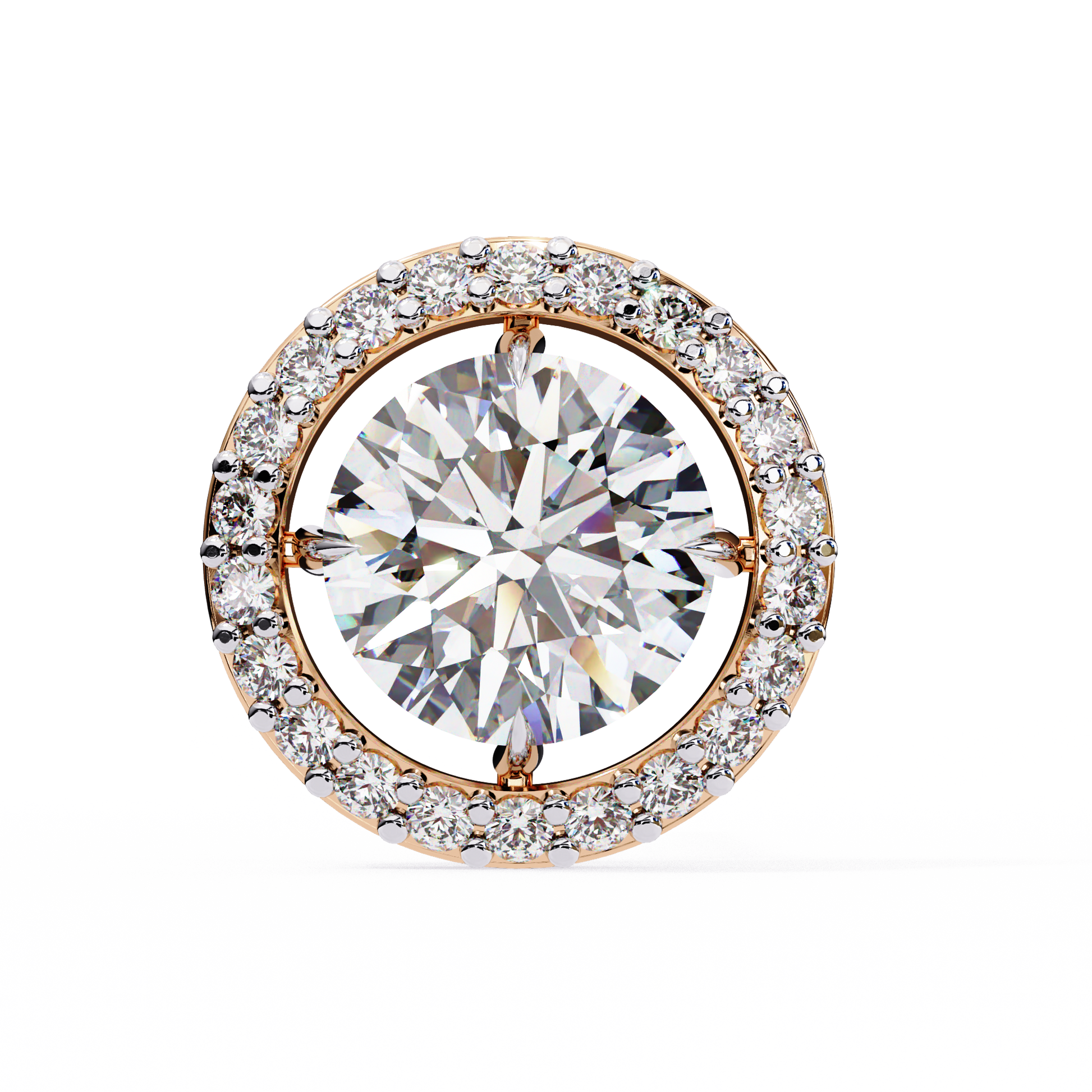 Rose Gold / Moissanite, Rose Gold / Lab Grown