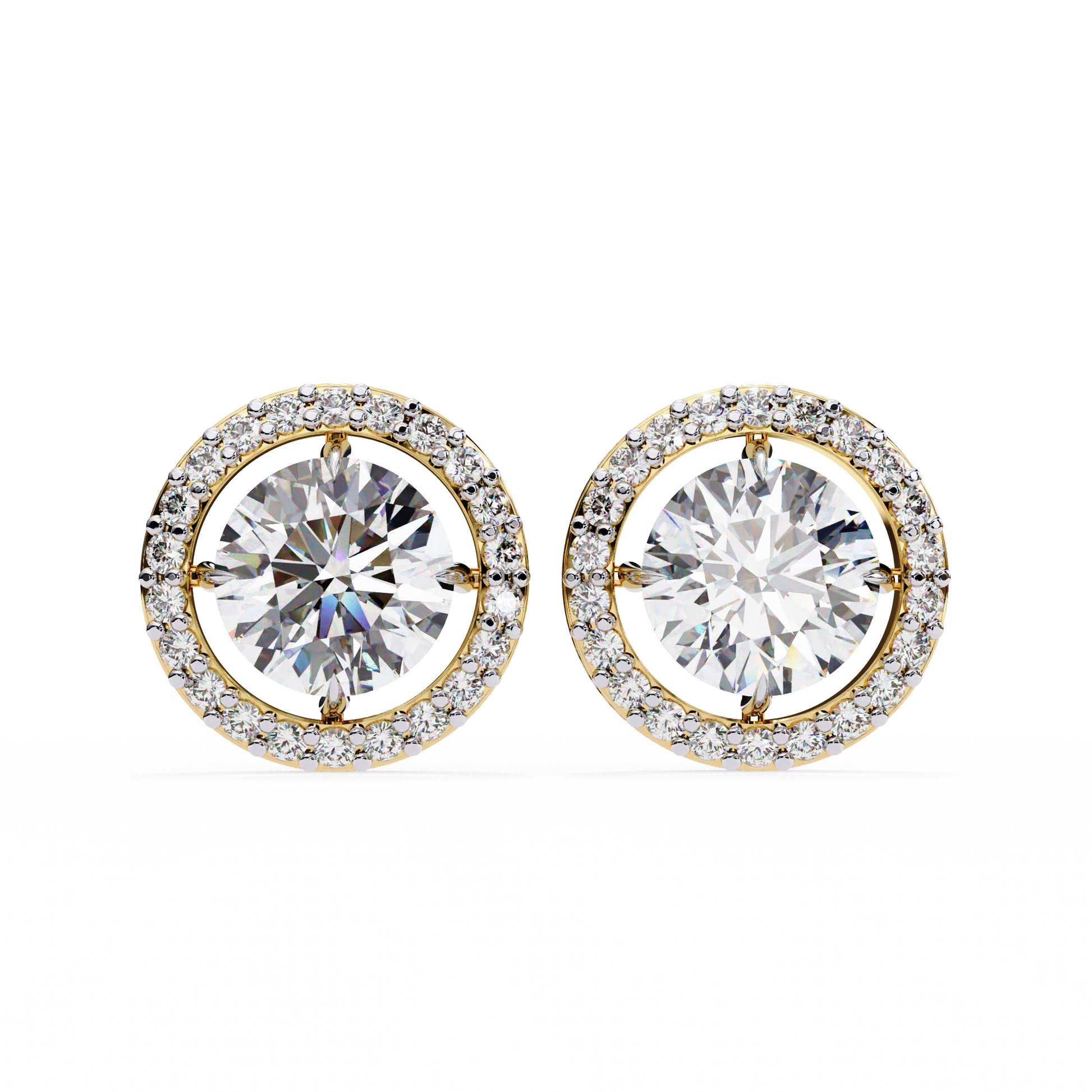 Yellow Gold / Moissanite, Yellow Gold / Lab Grown