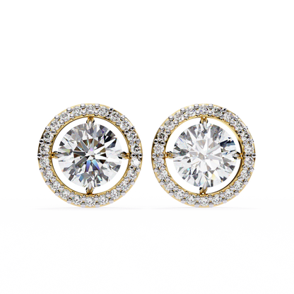 Yellow Gold / Moissanite, Yellow Gold / Lab Grown