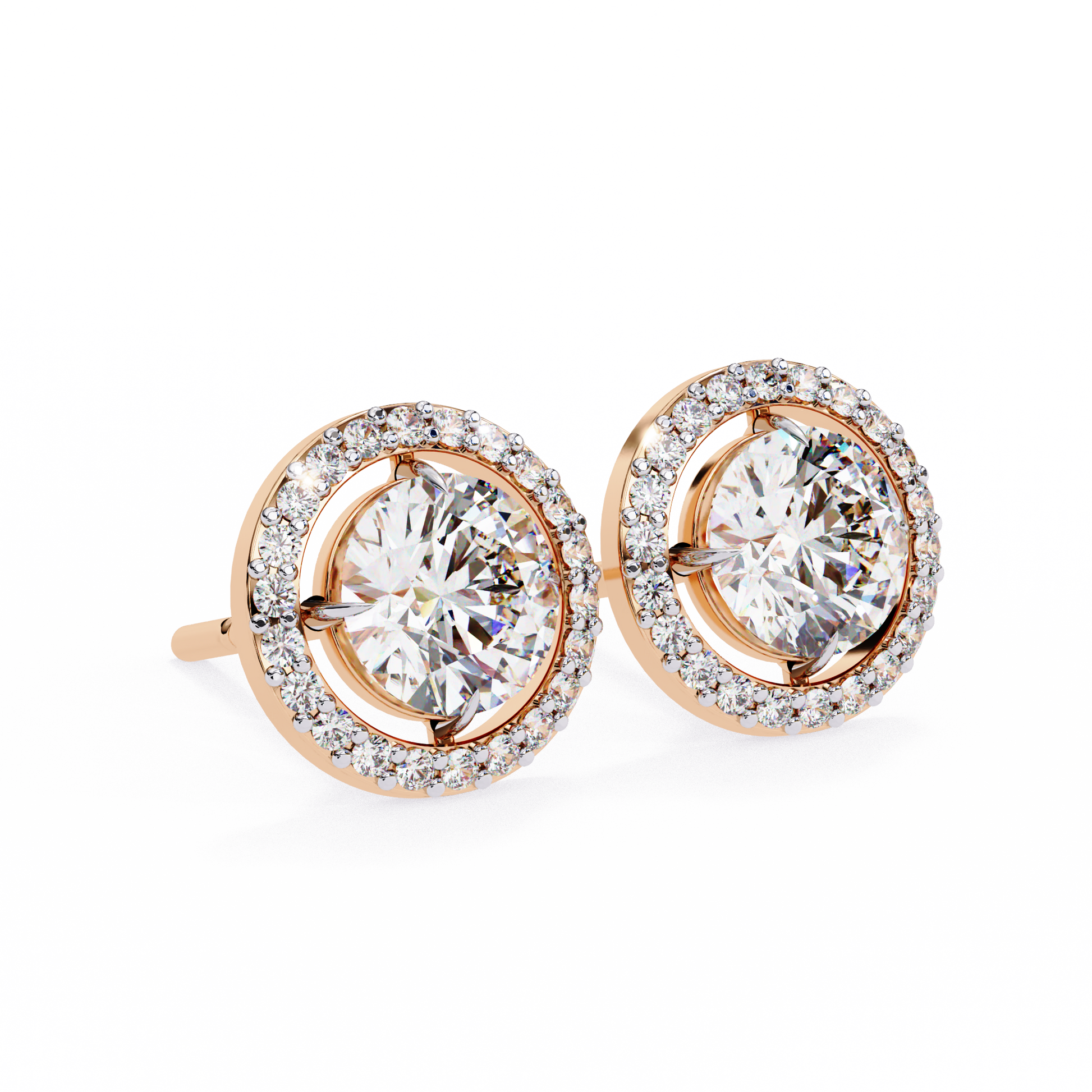 Rose Gold / Moissanite, Rose Gold / Lab Grown