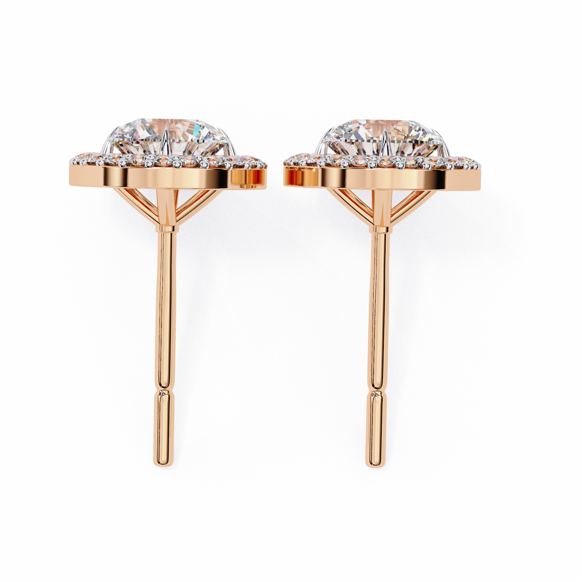 Rose Gold / Moissanite, Rose Gold / Lab Grown