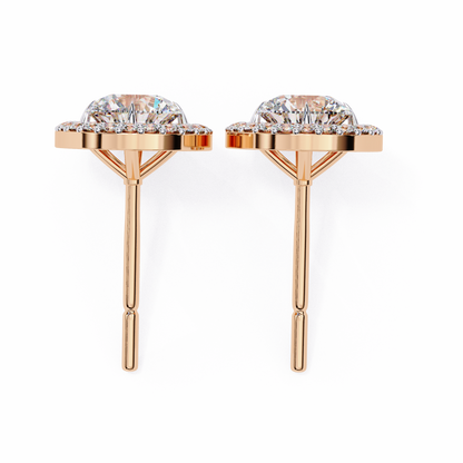 Rose Gold / Moissanite, Rose Gold / Lab Grown