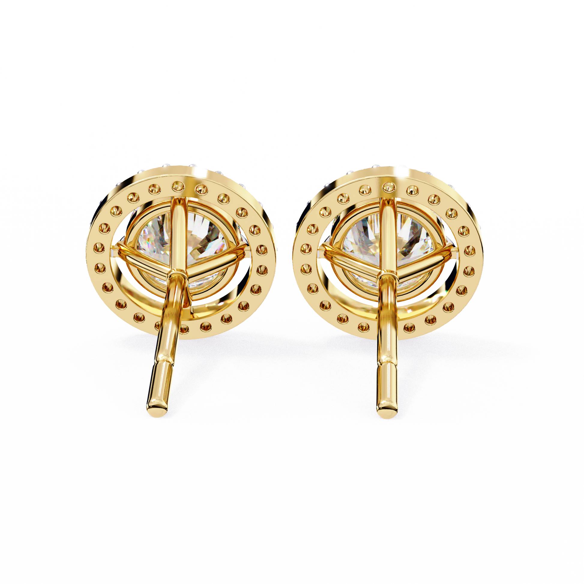 Yellow Gold / Moissanite, Yellow Gold / Lab Grown