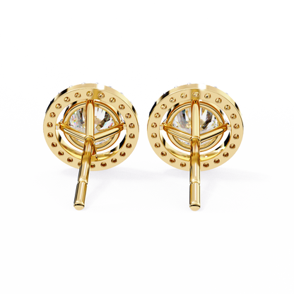 Yellow Gold / Moissanite, Yellow Gold / Lab Grown