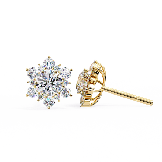 Yellow Gold / Moissanite, Yellow Gold / Lab Grown