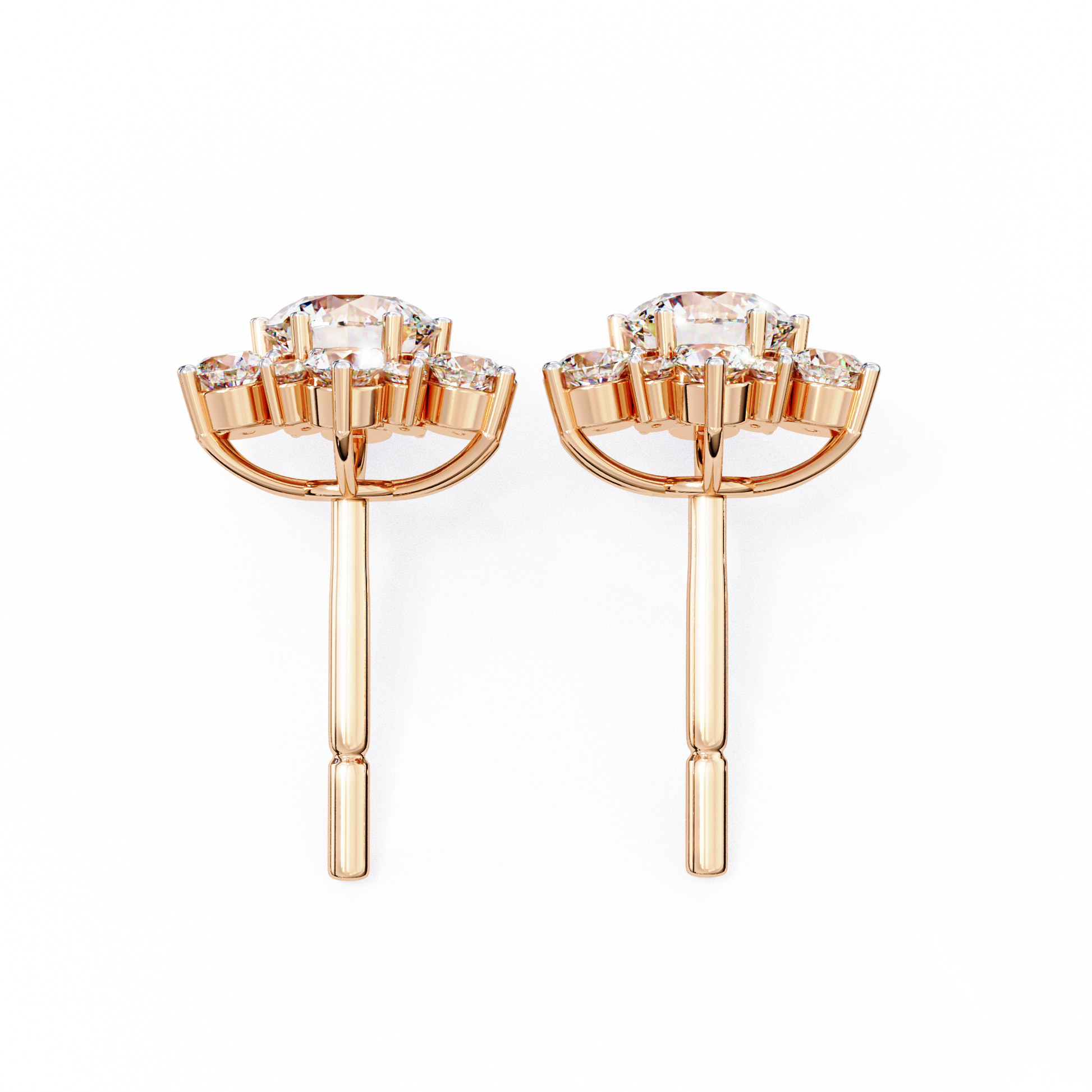 Rose Gold / Moissanite, Rose Gold / Lab Grown
