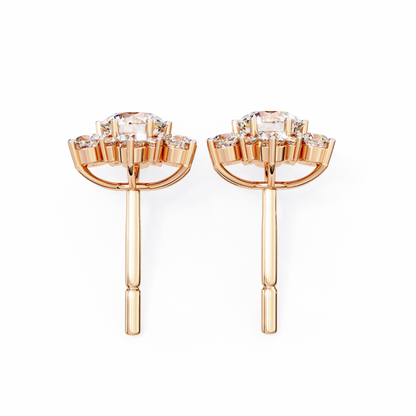 Rose Gold / Moissanite, Rose Gold / Lab Grown