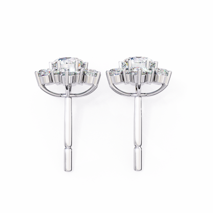 White Gold / Moissanite, White Gold / Lab Grown