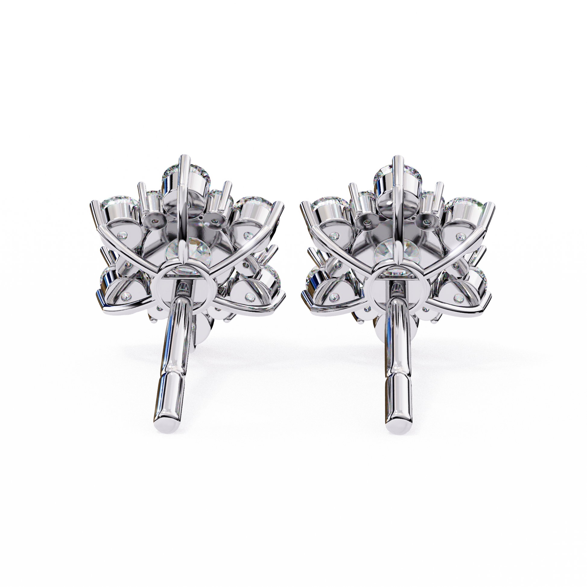 White Gold / Moissanite, White Gold / Lab Grown