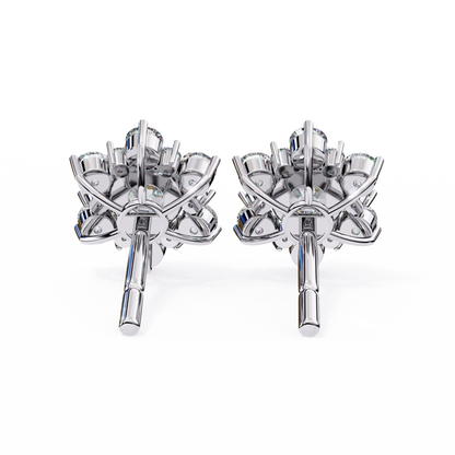 White Gold / Moissanite, White Gold / Lab Grown