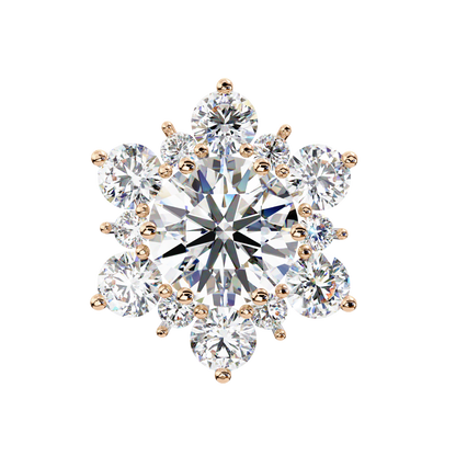 Rose Gold / Moissanite, Rose Gold / Lab Grown