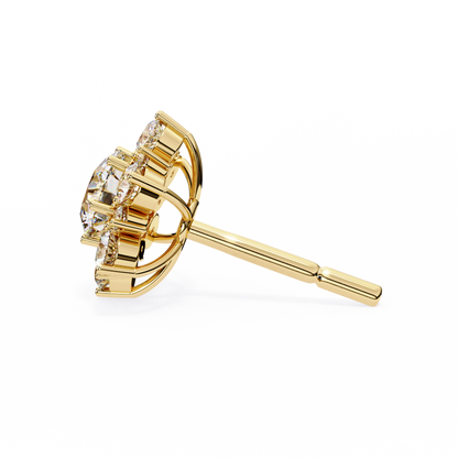 Yellow Gold / Moissanite, Yellow Gold / Lab Grown