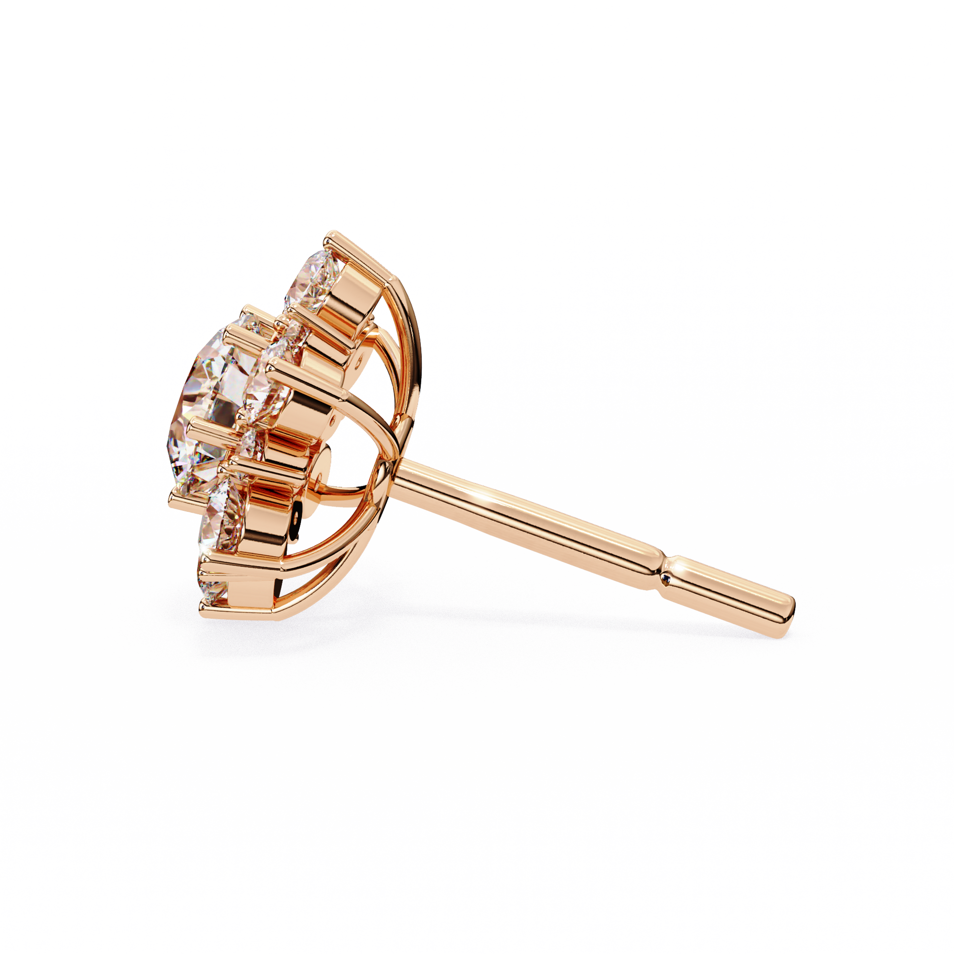Rose Gold / Moissanite, Rose Gold / Lab Grown