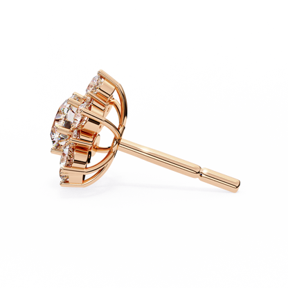 Rose Gold / Moissanite, Rose Gold / Lab Grown