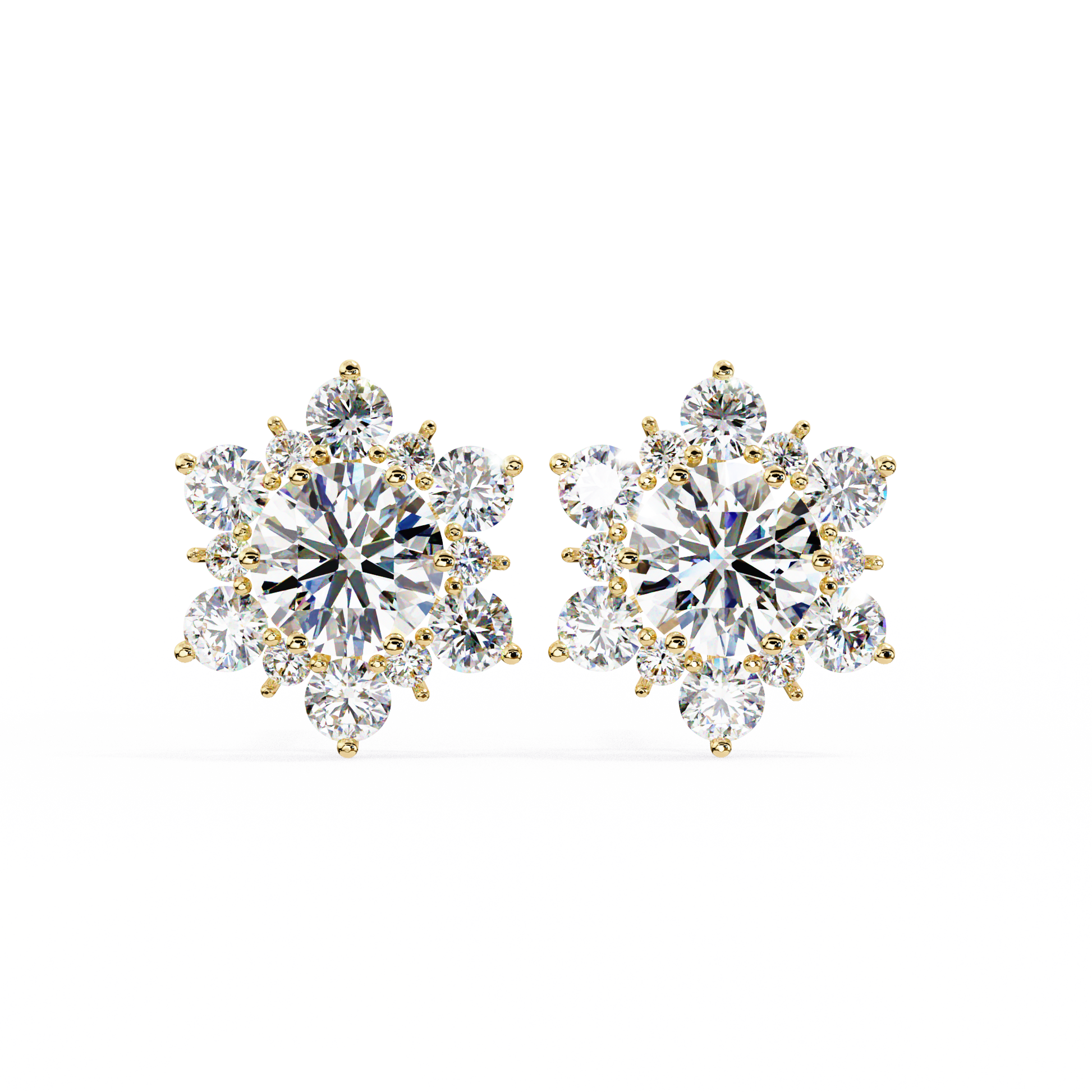 Yellow Gold / Moissanite, Yellow Gold / Lab Grown