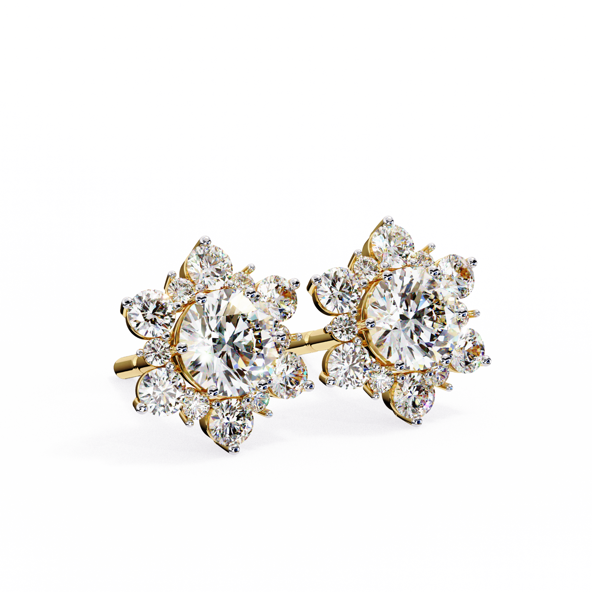 Yellow Gold / Moissanite, Yellow Gold / Lab Grown