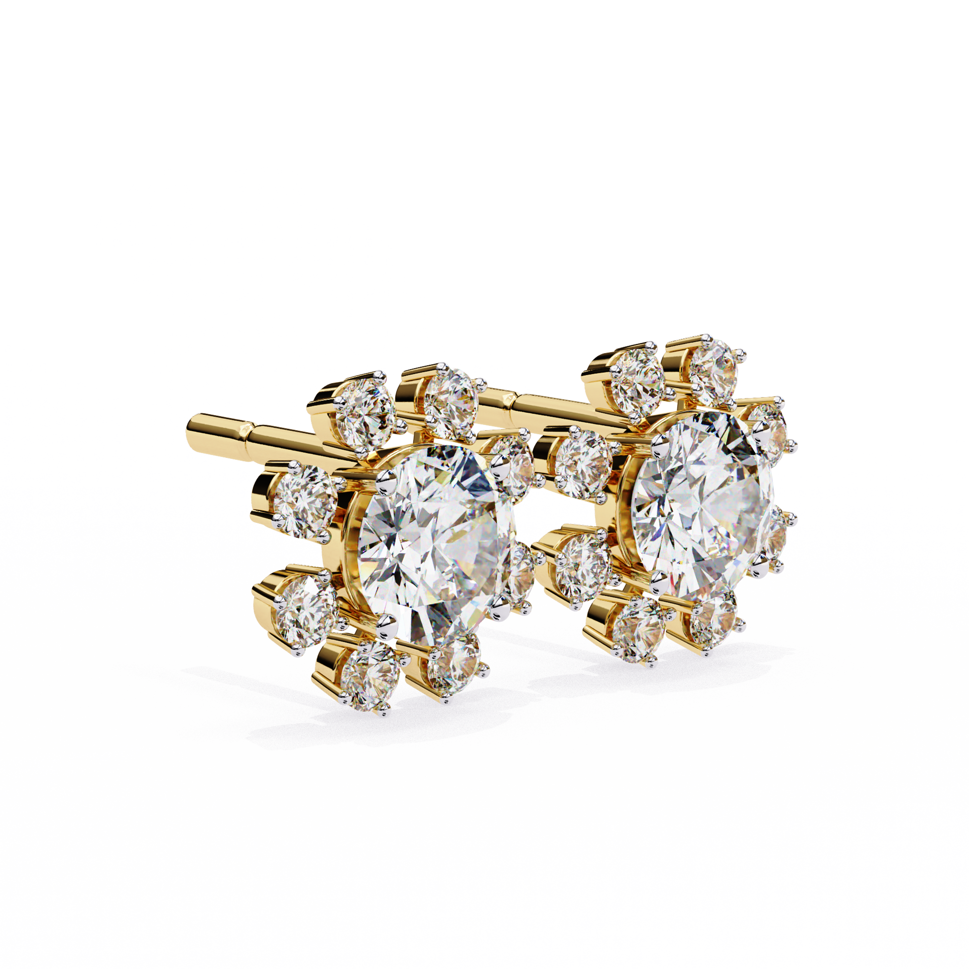 Yellow Gold / Moissanite, Yellow Gold / Lab Grown