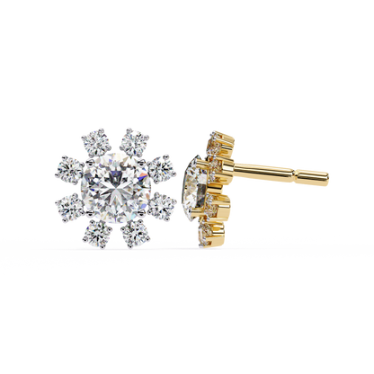 Yellow Gold / Moissanite, Yellow Gold / Lab Grown