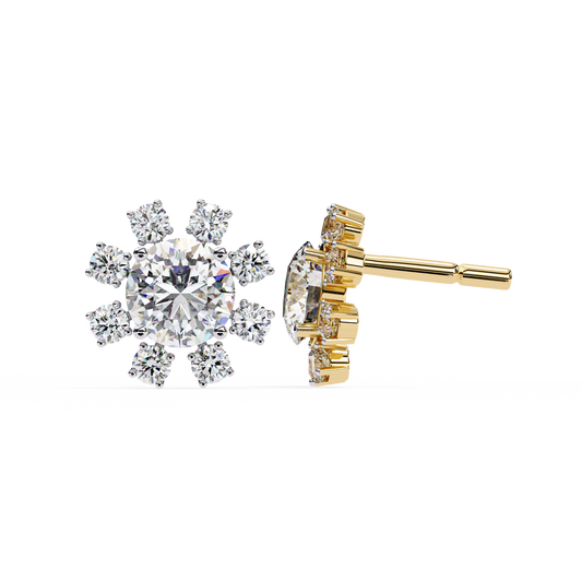 Yellow Gold / Moissanite, Yellow Gold / Lab Grown