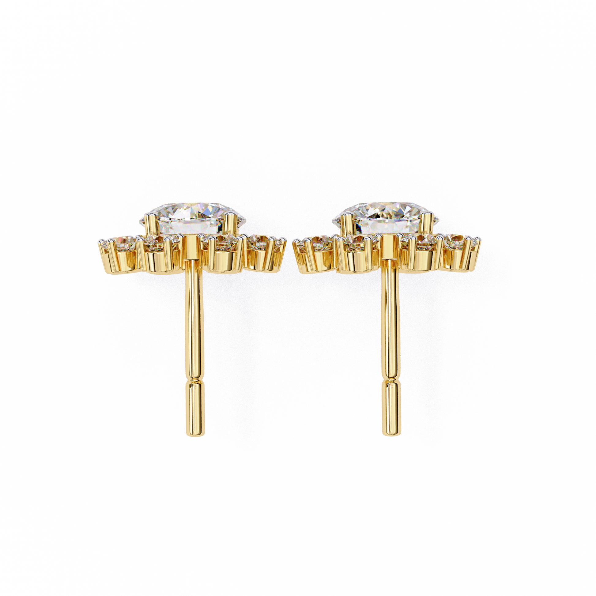Yellow Gold / Moissanite, Yellow Gold / Lab Grown