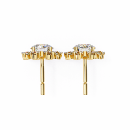 Yellow Gold / Moissanite, Yellow Gold / Lab Grown