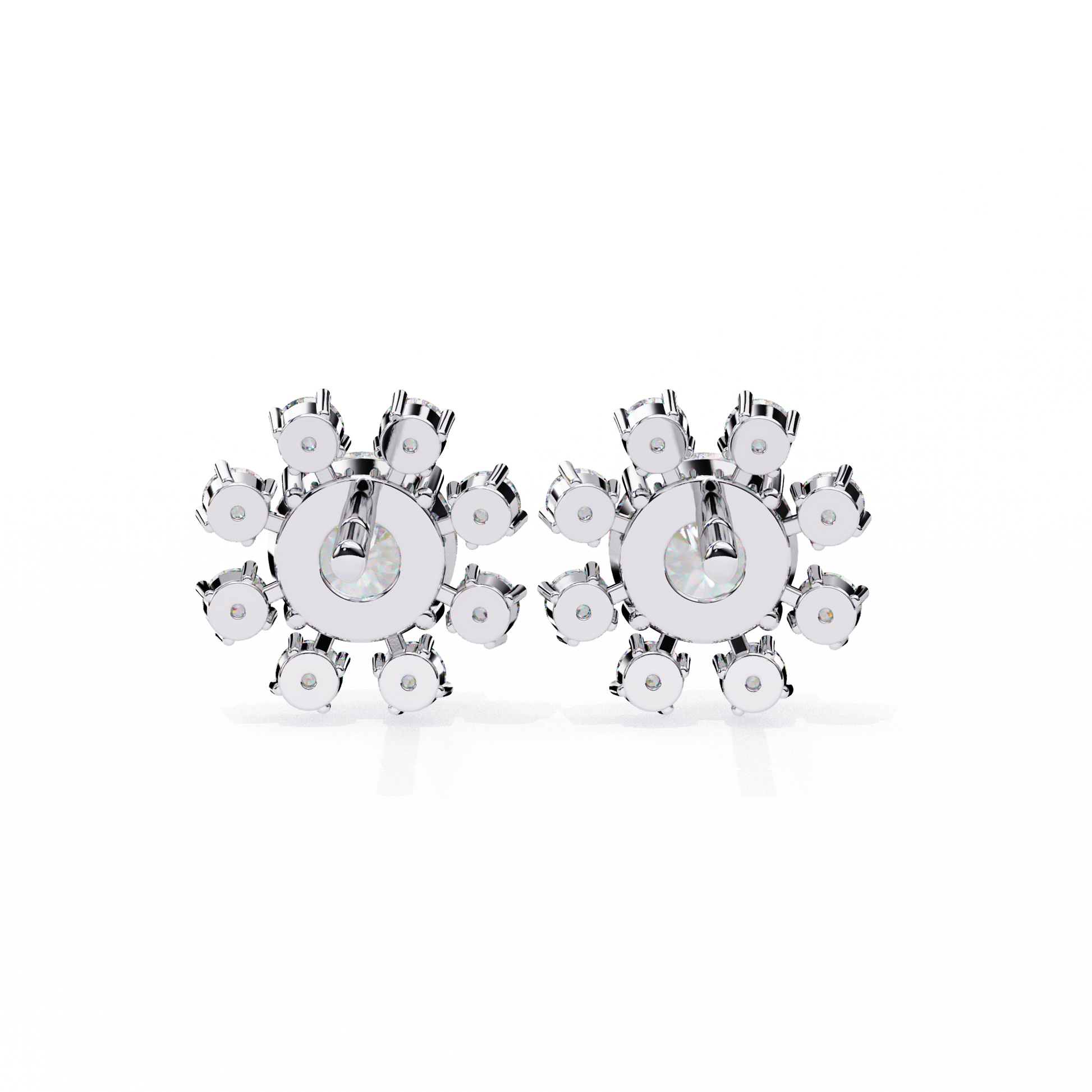 White Gold / Moissanite, White Gold / Lab Grown