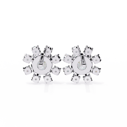 White Gold / Moissanite, White Gold / Lab Grown