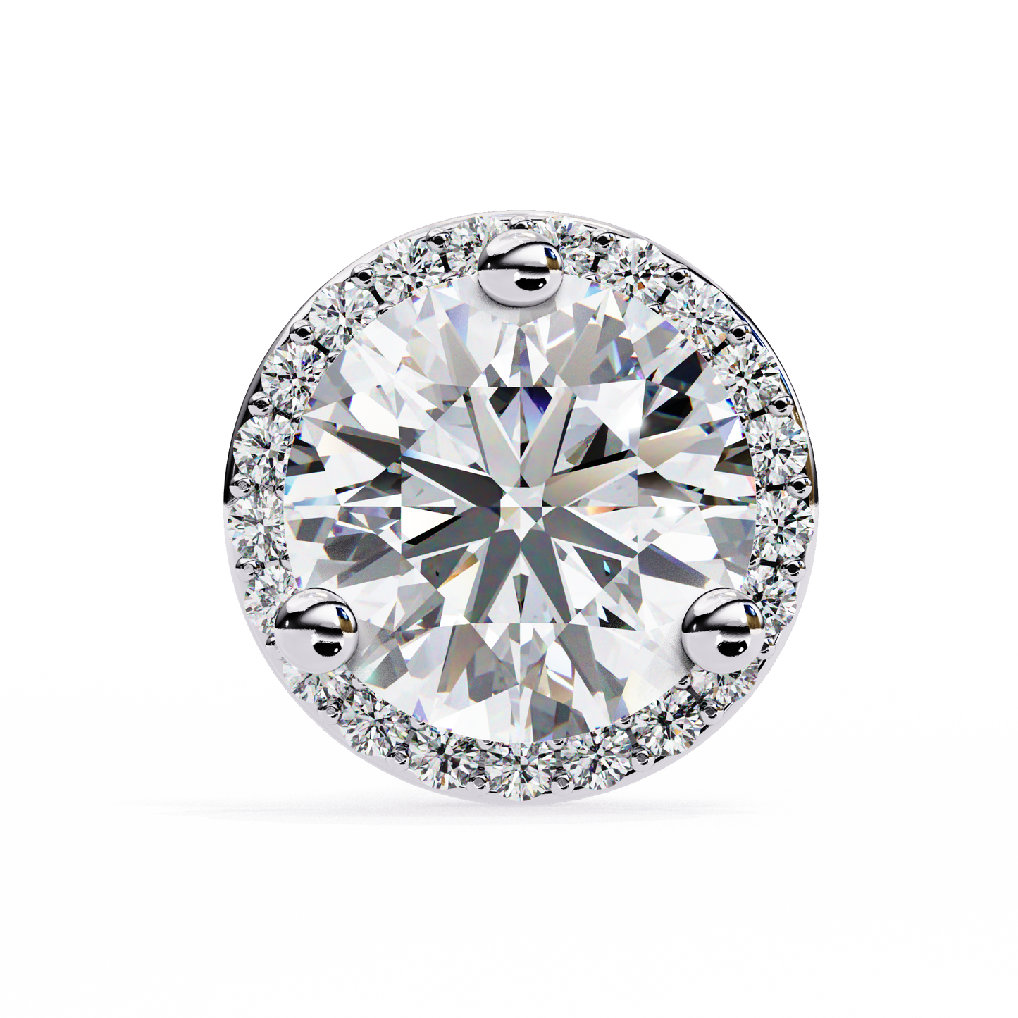 white gold / moissanite, white gold / lab grown