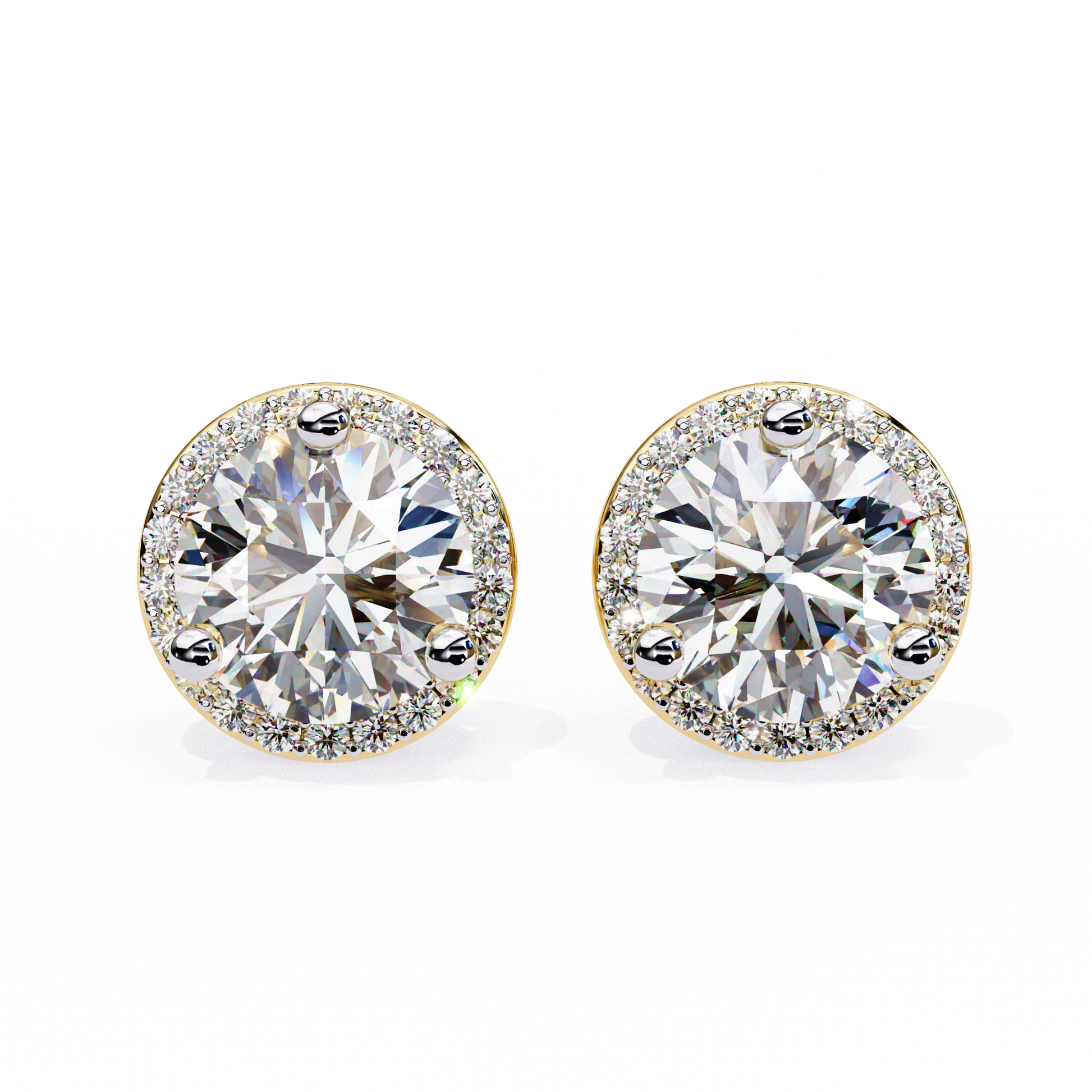 Yellow Gold / Moissanite, Yellow Gold / Lab Grown