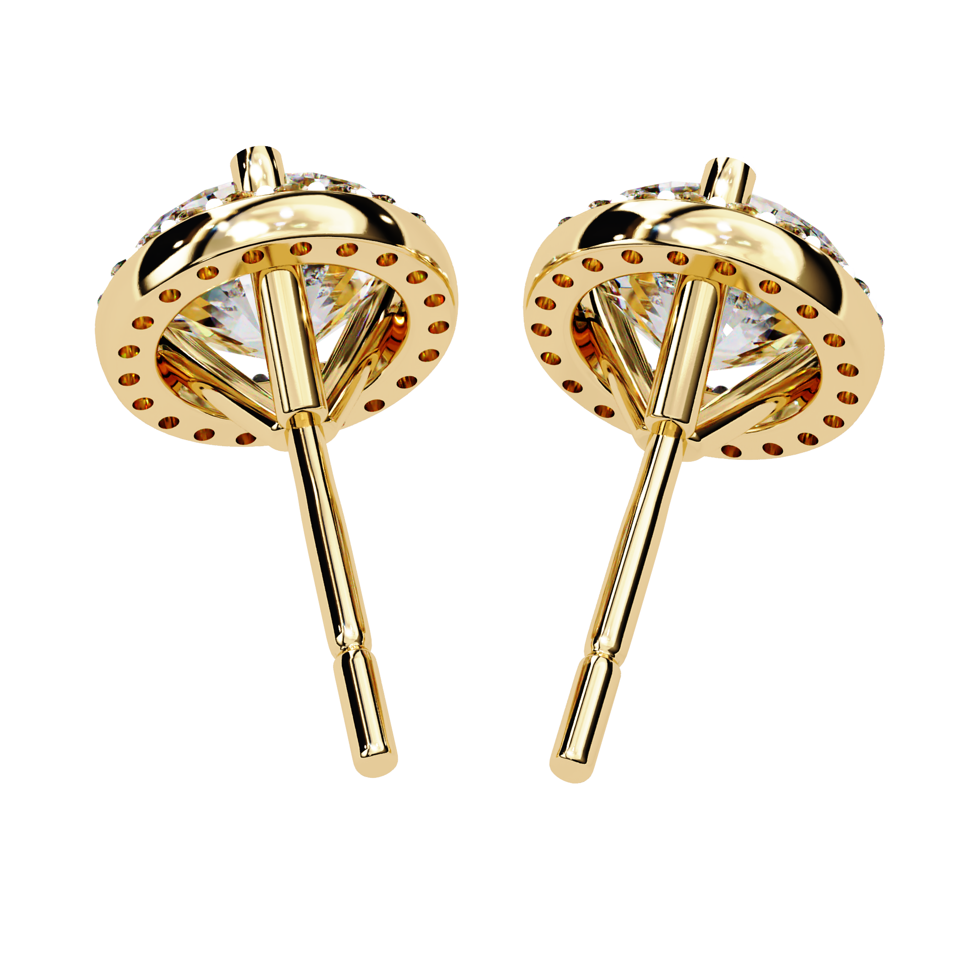 Yellow Gold / Moissanite, Yellow Gold / Lab Grown