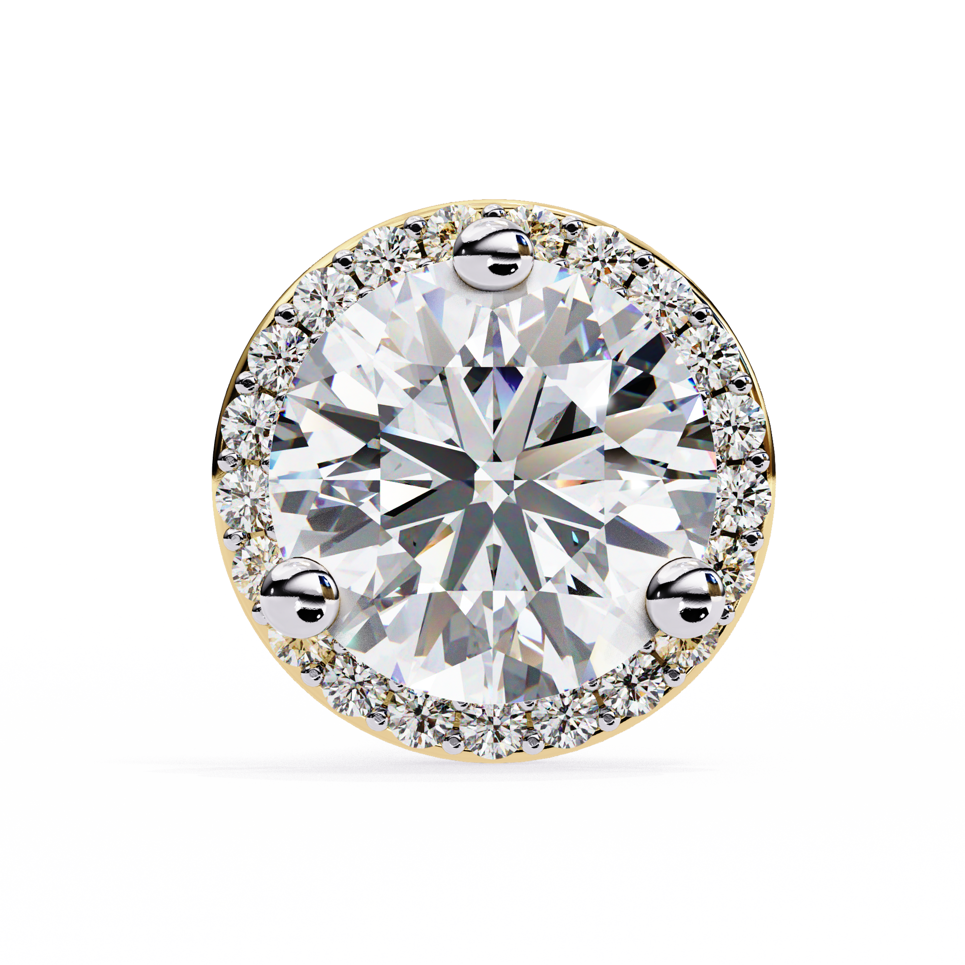 Yellow Gold / Moissanite, Yellow Gold / Lab Grown
