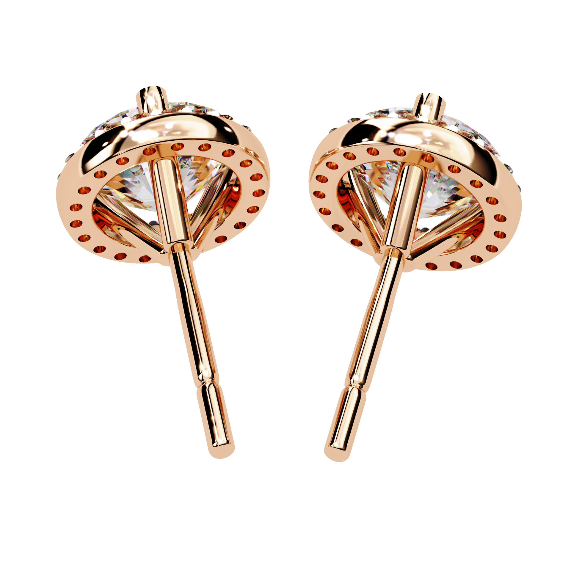 Rose Gold / Moissanite, Rose Gold / Lab Grown