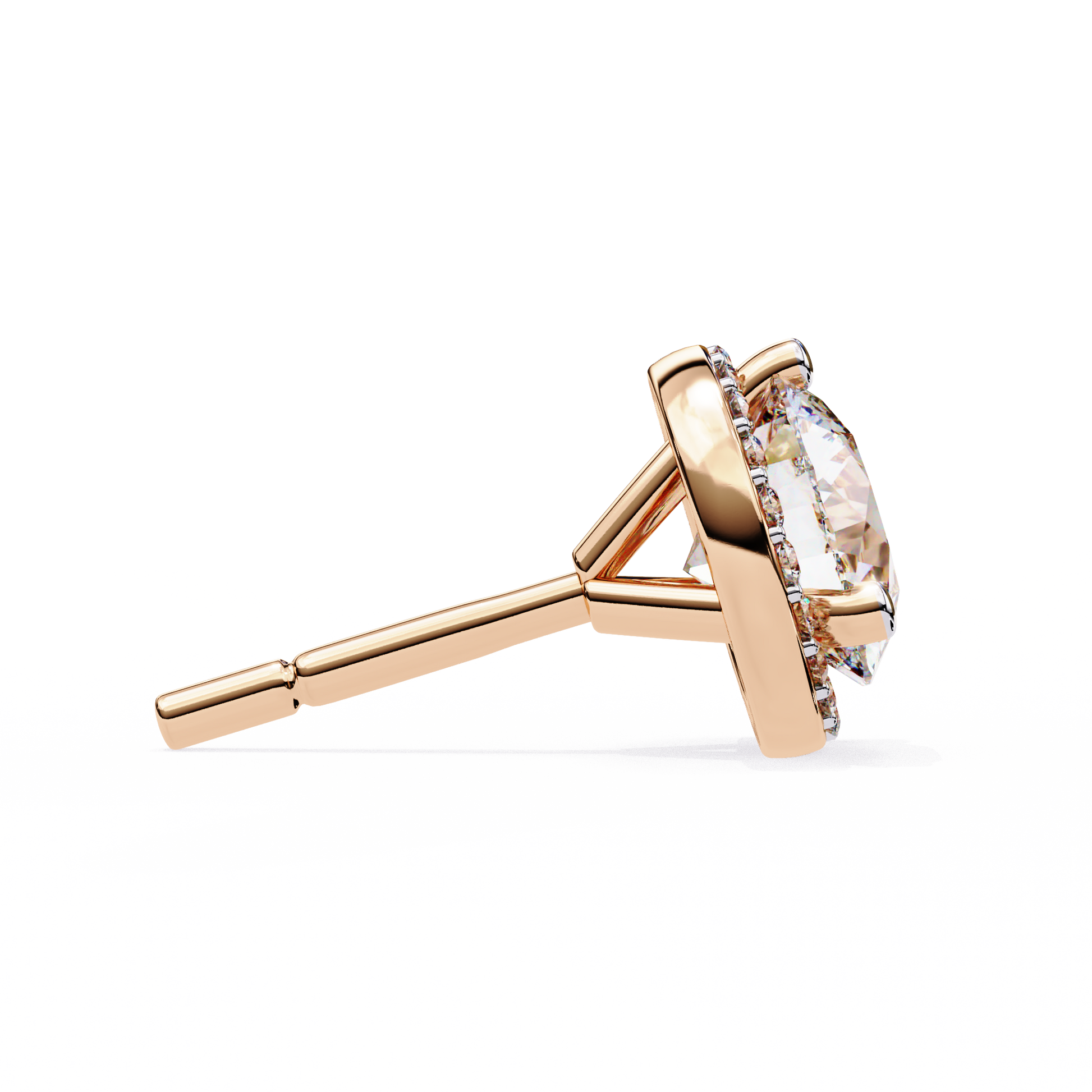Rose Gold / Moissanite, Rose Gold / Lab Grown